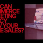 How Can Ecommerce Marketing Agency Grow Your Online Sales? Banner for Zabtech Digital asking 'How Can Ecommerce Marketing Agency Grow Your Online Sales?' featuring a miniature shopping cart on a laptop.